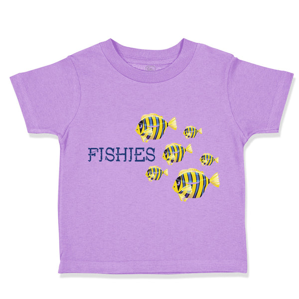 Toddler Clothes Fish with 6 Little Fish Ocean Sea Life Toddler Shirt Cotton
