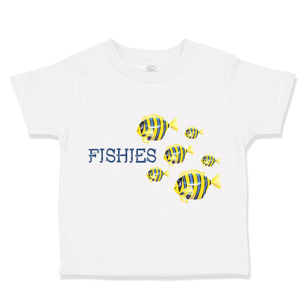 Toddler Clothes Fish with 6 Little Fish Ocean Sea Life Toddler Shirt Cotton