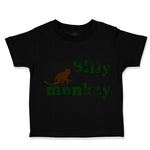 Toddler Clothes Silly Monkey with Monkey Picture Toddler Shirt Cotton