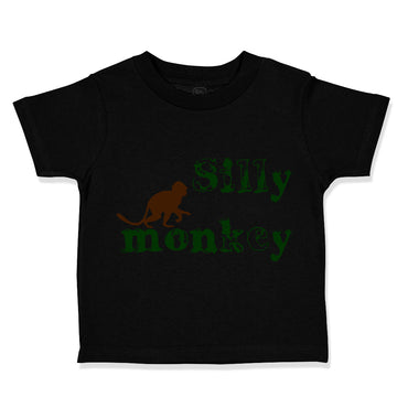 Toddler Clothes Silly Monkey with Monkey Picture Toddler Shirt Cotton