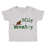 Toddler Clothes Silly Monkey with Monkey Picture Toddler Shirt Cotton