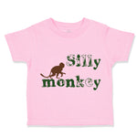 Toddler Clothes Silly Monkey with Monkey Picture Toddler Shirt Cotton
