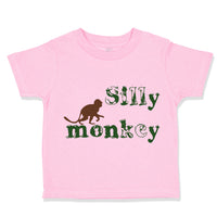 Toddler Clothes Silly Monkey with Monkey Picture Toddler Shirt Cotton