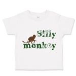 Toddler Clothes Silly Monkey with Monkey Picture Toddler Shirt Cotton