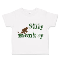 Toddler Clothes Silly Monkey with Monkey Picture Toddler Shirt Cotton