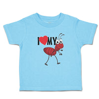 Toddler Clothes I Love My Ant Membrane Winged Insect Toddler Shirt Cotton