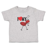 Toddler Clothes I Love My Ant Membrane Winged Insect Toddler Shirt Cotton