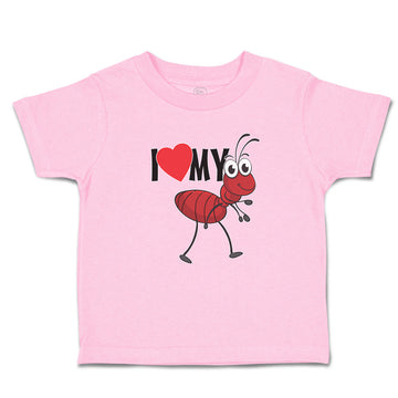 Toddler Clothes I Love My Ant Membrane Winged Insect Toddler Shirt Cotton