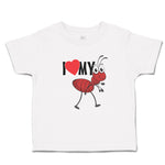 Toddler Clothes I Love My Ant Membrane Winged Insect Toddler Shirt Cotton