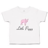 Toddler Clothes Little Piggy Pink Pig Animals Farm Toddler Shirt Cotton