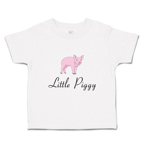 Toddler Clothes Little Piggy Pink Pig Animals Farm Toddler Shirt Cotton