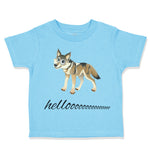 Toddler Clothes Hellooooo Coyote Animal Funny Humor Toddler Shirt Cotton