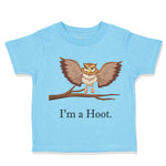 Toddler Clothes I'M A Hoot Owl Baby Funny Humor Toddler Shirt Cotton