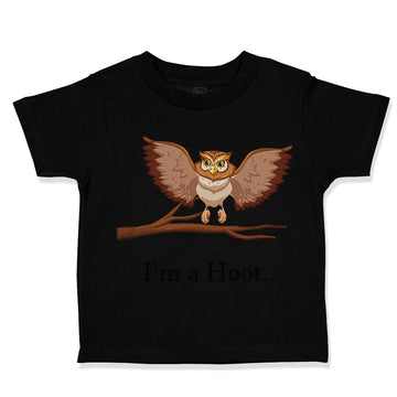 Toddler Clothes I'M A Hoot Owl Baby Funny Humor Toddler Shirt Cotton
