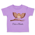 Toddler Clothes I'M A Hoot Owl Baby Funny Humor Toddler Shirt Cotton