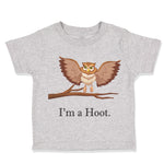 Toddler Clothes I'M A Hoot Owl Baby Funny Humor Toddler Shirt Cotton