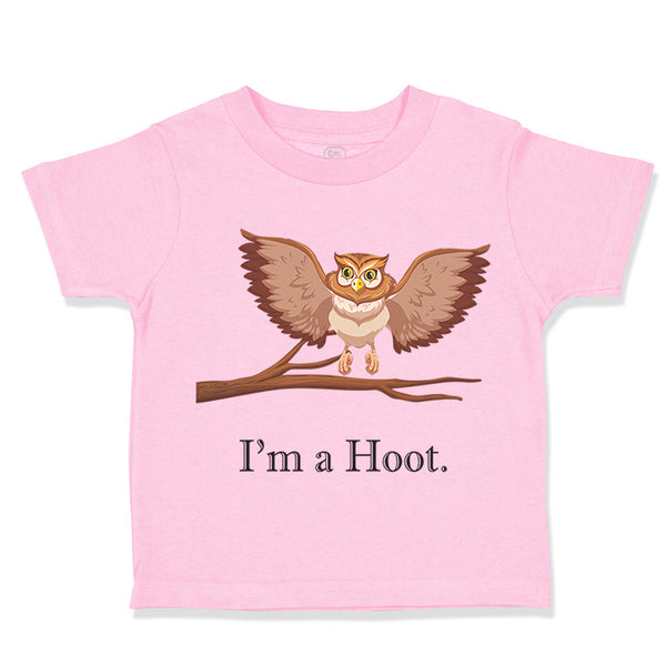 Toddler Clothes I'M A Hoot Owl Baby Funny Humor Toddler Shirt Cotton