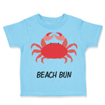 Toddler Clothes Beach Bum Crab Ocean Sea Life Toddler Shirt Baby Clothes Cotton