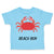 Toddler Clothes Beach Bum Crab Ocean Sea Life Toddler Shirt Baby Clothes Cotton