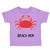 Toddler Clothes Beach Bum Crab Ocean Sea Life Toddler Shirt Baby Clothes Cotton