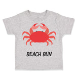 Toddler Clothes Beach Bum Crab Ocean Sea Life Toddler Shirt Baby Clothes Cotton