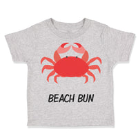 Toddler Clothes Beach Bum Crab Ocean Sea Life Toddler Shirt Baby Clothes Cotton