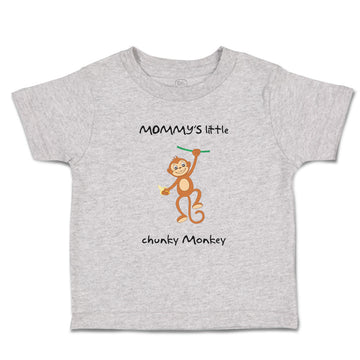 Toddler Clothes Mommy's Little Chunky Monkey Animals Safari Toddler Shirt Cotton