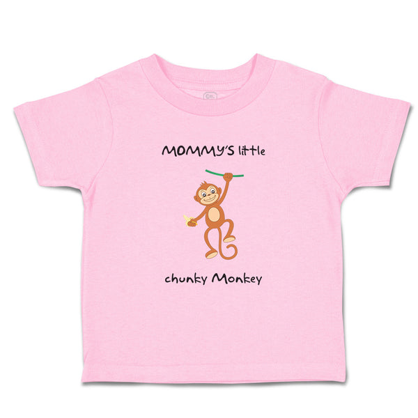 Toddler Clothes Mommy's Little Chunky Monkey Animals Safari Toddler Shirt Cotton