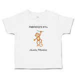 Toddler Clothes Mommy's Little Chunky Monkey Animals Safari Toddler Shirt Cotton