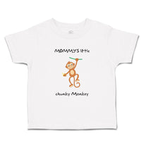 Toddler Clothes Mommy's Little Chunky Monkey Animals Safari Toddler Shirt Cotton