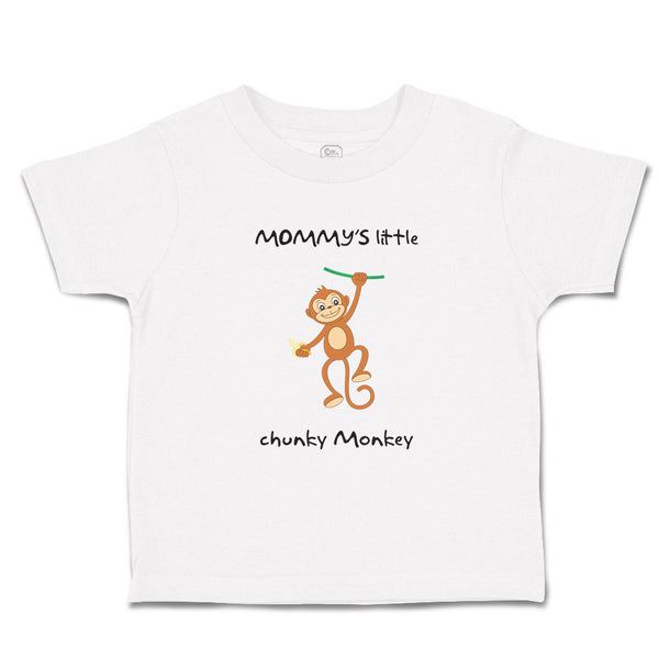 Toddler Clothes Mommy's Little Chunky Monkey Animals Safari Toddler Shirt Cotton