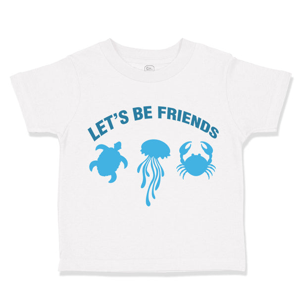 Toddler Clothes Let's Be Friends Shark S Ocean Sea Life Toddler Shirt Cotton