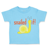 Toddler Clothes Snailed It! Snail Funny Toddler Shirt Baby Clothes Cotton