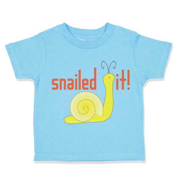 Toddler Clothes Snailed It! Snail Funny Toddler Shirt Baby Clothes Cotton