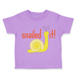 Toddler Clothes Snailed It! Snail Funny Toddler Shirt Baby Clothes Cotton