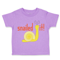 Toddler Clothes Snailed It! Snail Funny Toddler Shirt Baby Clothes Cotton