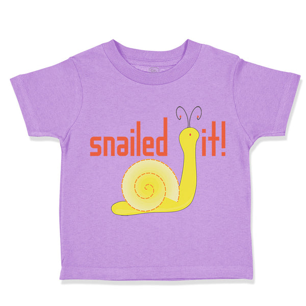 Toddler Clothes Snailed It! Snail Funny Toddler Shirt Baby Clothes Cotton