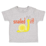 Toddler Clothes Snailed It! Snail Funny Toddler Shirt Baby Clothes Cotton