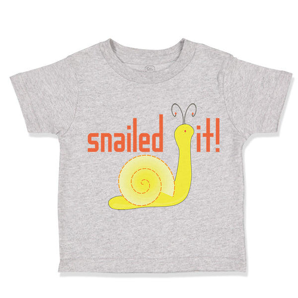 Toddler Clothes Snailed It! Snail Funny Toddler Shirt Baby Clothes Cotton