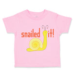 Toddler Clothes Snailed It! Snail Funny Toddler Shirt Baby Clothes Cotton