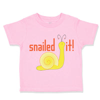 Toddler Clothes Snailed It! Snail Funny Toddler Shirt Baby Clothes Cotton