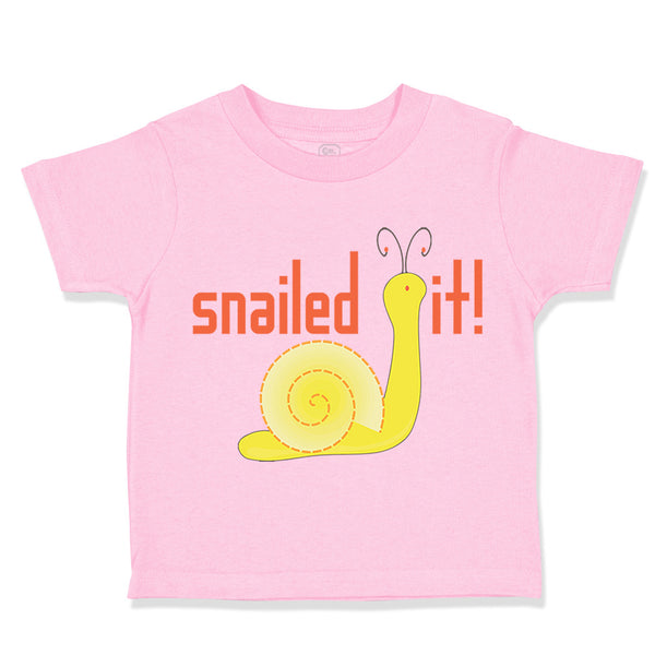 Toddler Clothes Snailed It! Snail Funny Toddler Shirt Baby Clothes Cotton