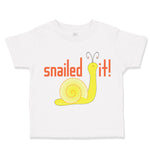 Toddler Clothes Snailed It! Snail Funny Toddler Shirt Baby Clothes Cotton