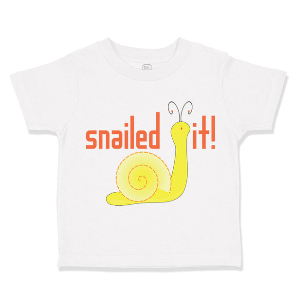 Toddler Clothes Snailed It! Snail Funny Toddler Shirt Baby Clothes Cotton