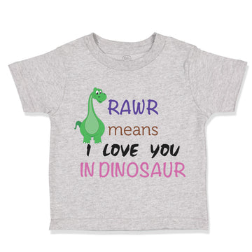 Toddler Clothes Rawr Means I Love You Dinosaur Dinosaurs Dino Trex Toddler Shirt