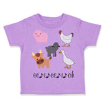 Toddler Clothes Barnyard Animals Ee Ii Oh Music Farm Toddler Shirt Cotton