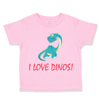 Toddler Clothes I Love Dinos Dinosaur Dinosaurs Dino Trex Toddler Shirt Cotton