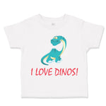 Toddler Clothes I Love Dinos Dinosaur Dinosaurs Dino Trex Toddler Shirt Cotton