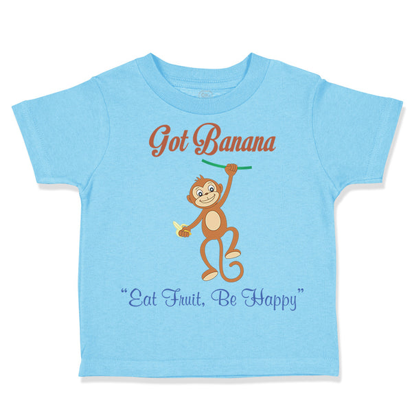 Toddler Clothes Got Banana Be Happy Monkey Safari Toddler Shirt Cotton
