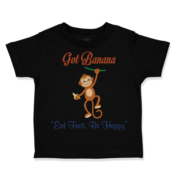 Toddler Clothes Got Banana Be Happy Monkey Safari Toddler Shirt Cotton